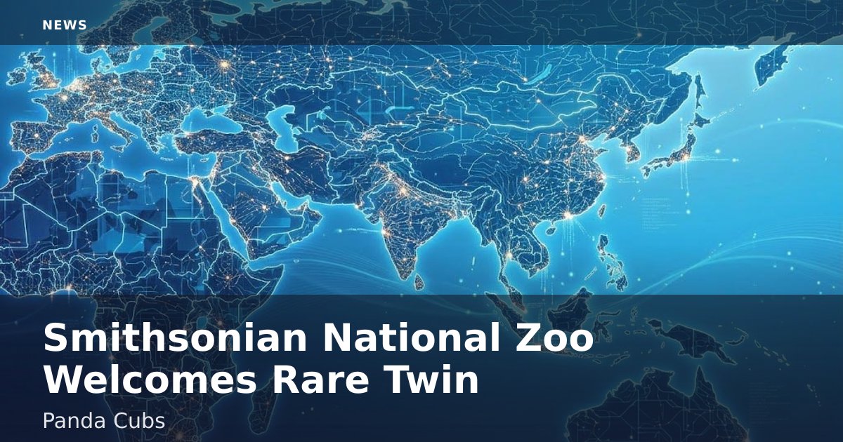 Smithsonian National Zoo Welcomes Rare Twin Panda Cubs