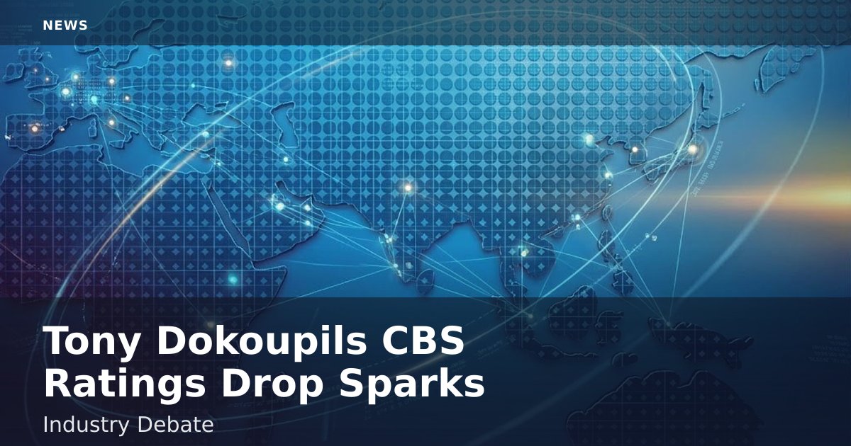 Tony Dokoupil's CBS Ratings Drop Sparks Industry Debate