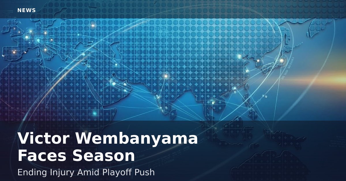 Victor Wembanyama Faces Season-Ending Injury Amid Playoff Push