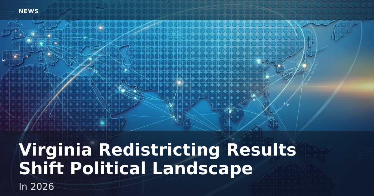 Virginia Redistricting Results Shift Political Landscape In 2026