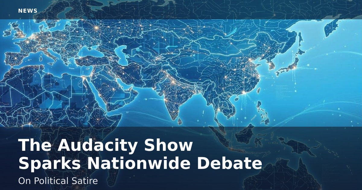 "The Audacity Show" Sparks Nationwide Debate On Political Satire