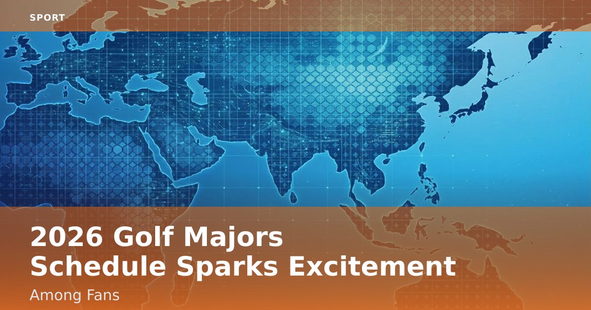2026 Golf Majors Schedule Sparks Excitement Among Fans
