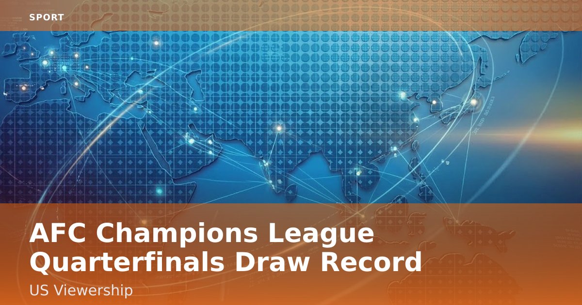 AFC Champions League Quarterfinals Draw Record US Viewership