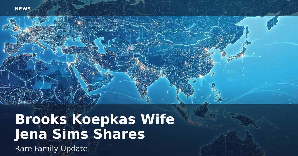 Brooks Koepka's Wife Jena Sims Shares Rare Family Update