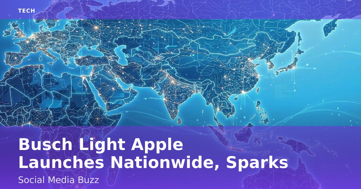 Busch Light Apple Launches Nationwide, Sparks Social Media Buzz