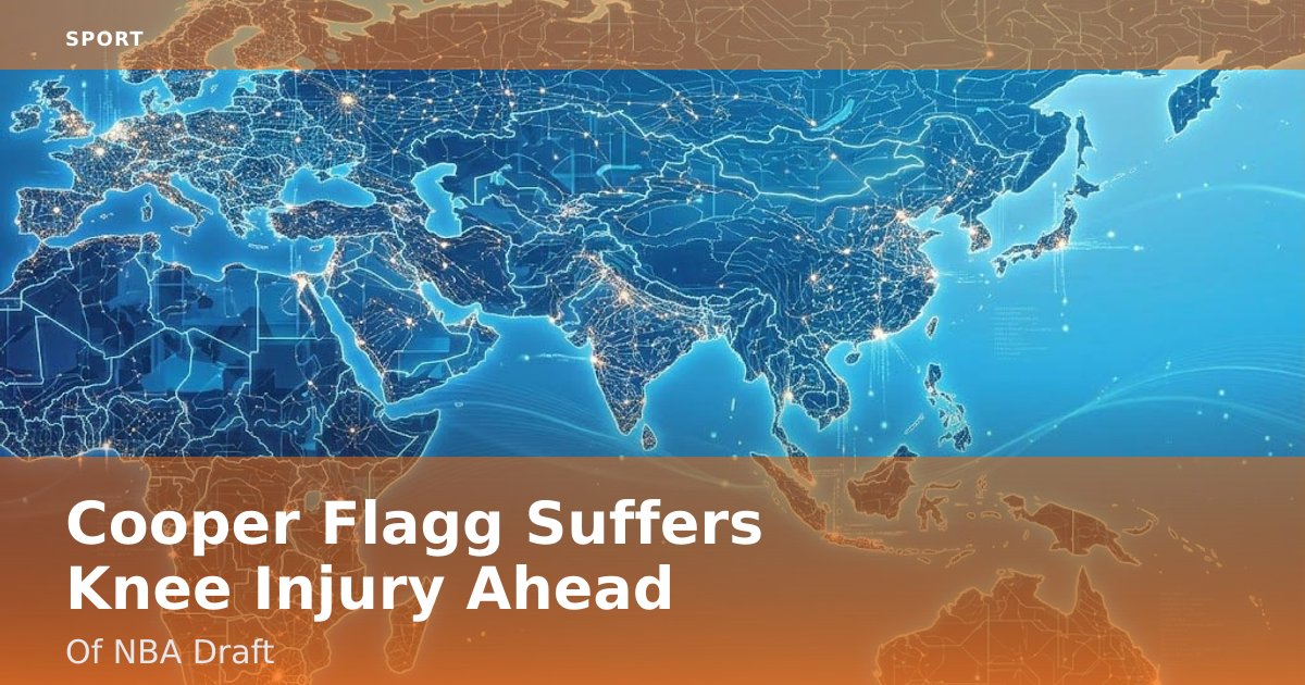 Cooper Flagg Suffers Knee Injury Ahead Of NBA Draft