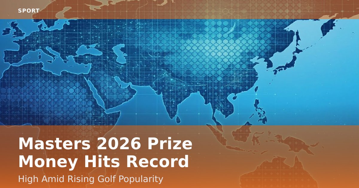 Masters 2026 Prize Money Hits Record High Amid Rising Golf Popularity