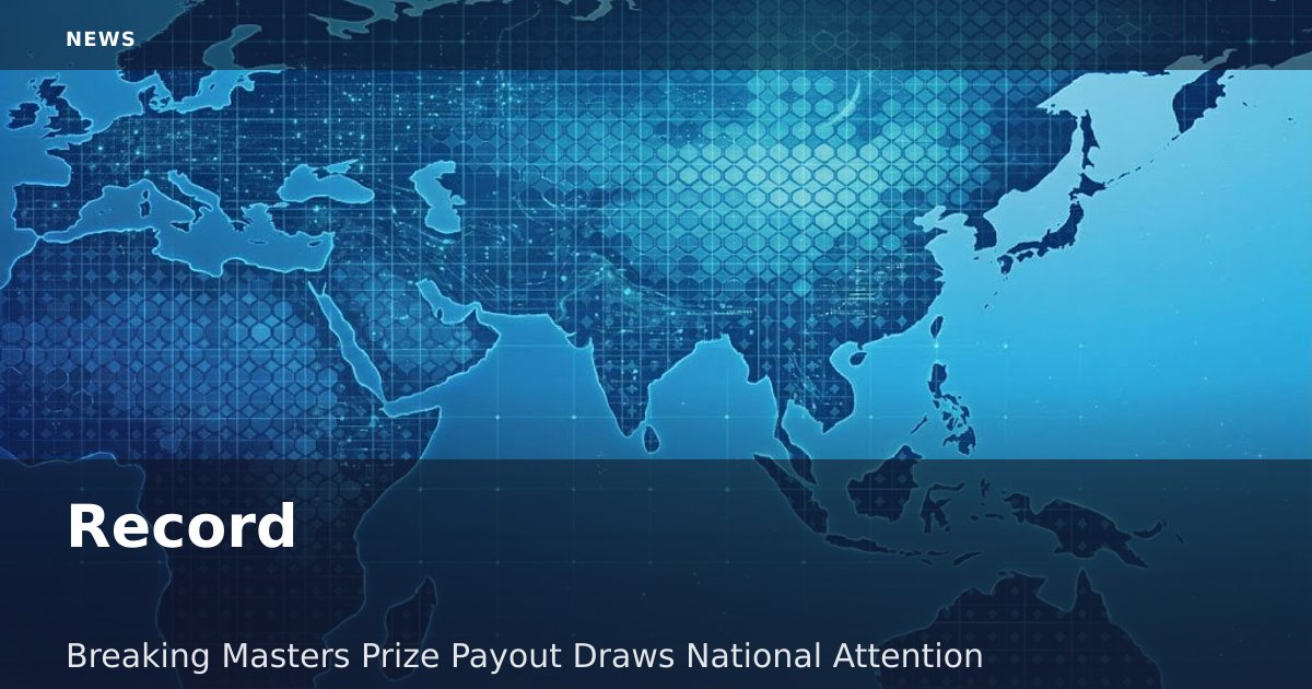 Record-Breaking Masters Prize Payout Draws National Attention