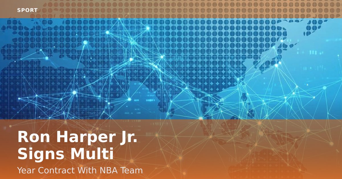 Ron Harper Jr. Signs Multi-Year Contract With NBA Team