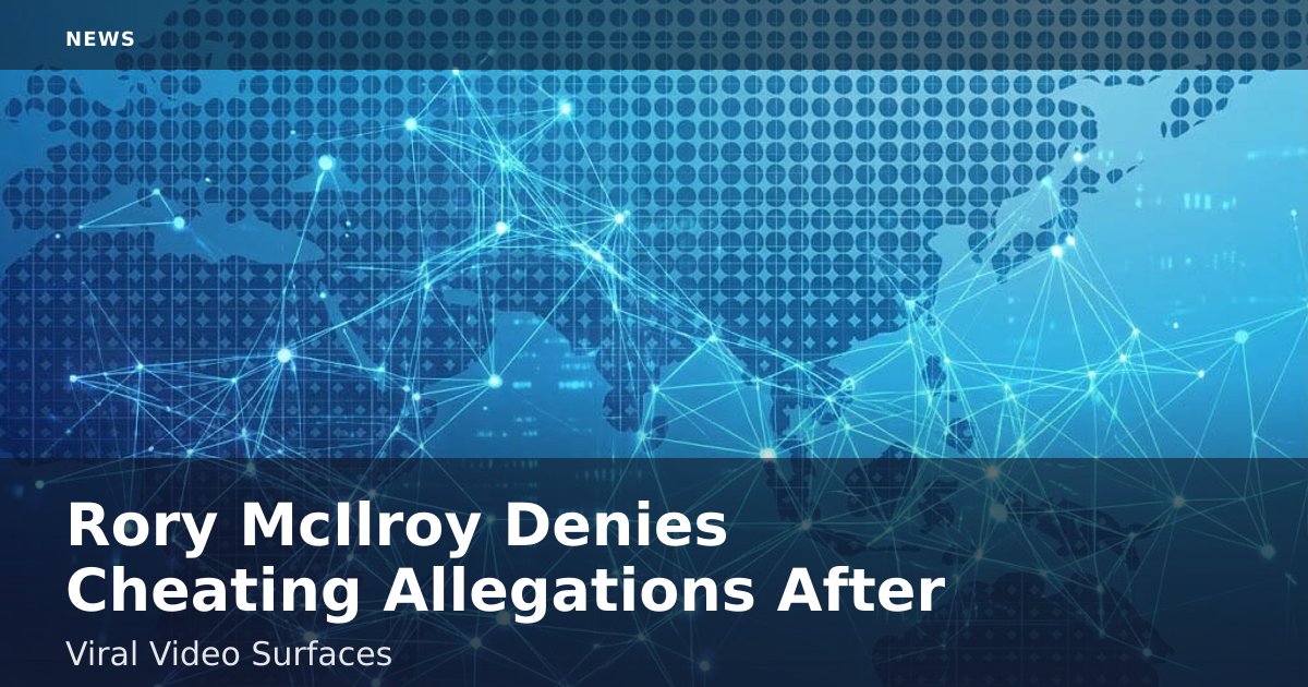 Rory McIlroy Denies Cheating Allegations After Viral Video Surfaces