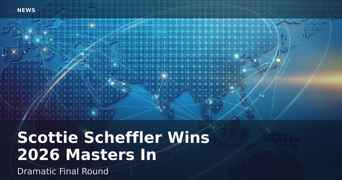 Scottie Scheffler Wins 2026 Masters In Dramatic Final Round